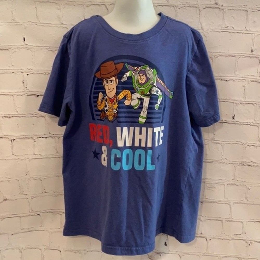 Toy Story Woody and Buzz Red, White, & Cool Tee